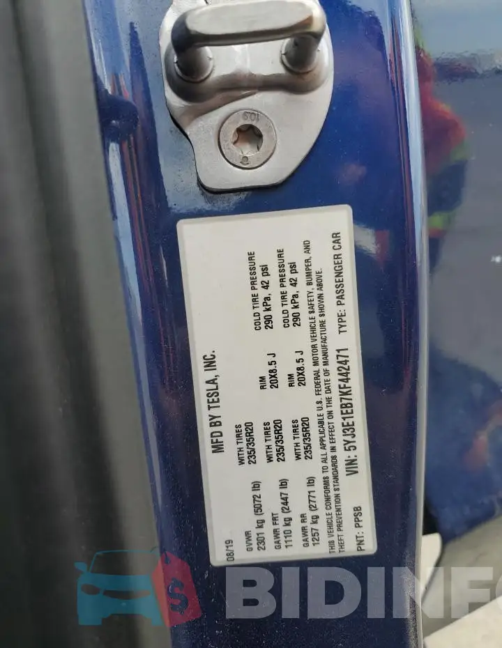 5YJ3E1EB7KF442471 Photo# 12