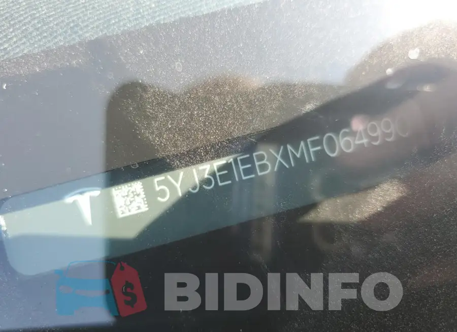 5YJ3E1EBXMF064990 Photo# 12