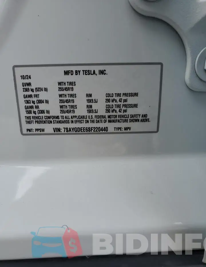 7SAYGDEE6SF220440 Photo# 13