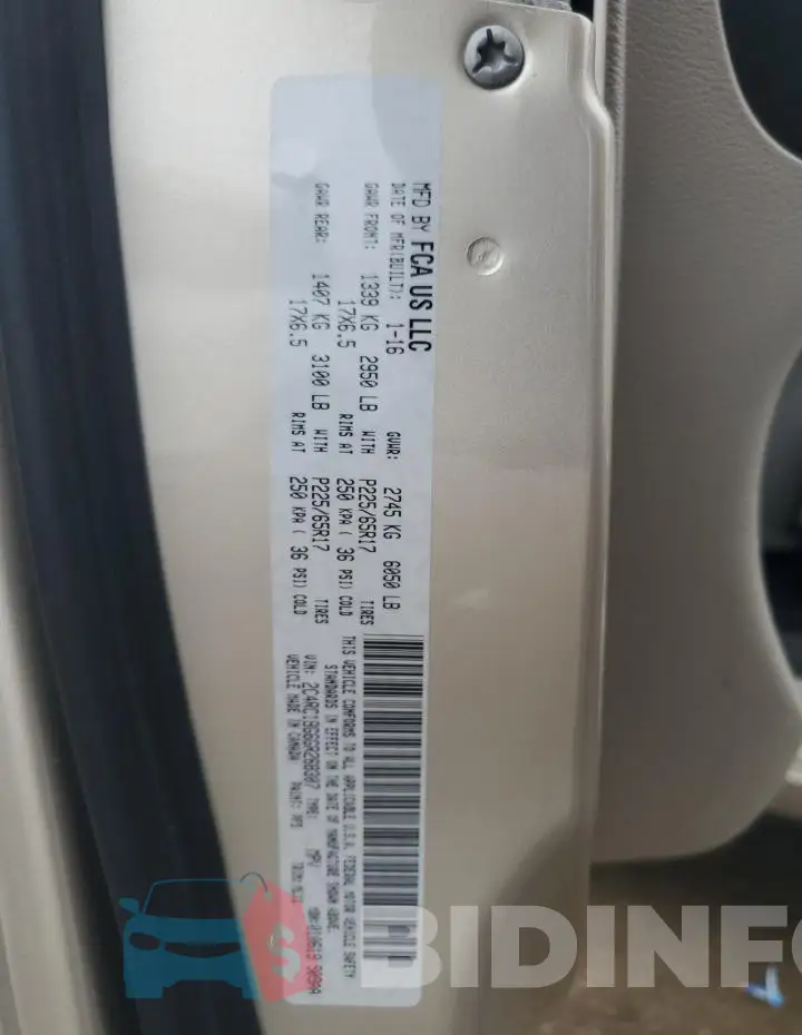 2C4RC1BG6GR268307 Photo# 13