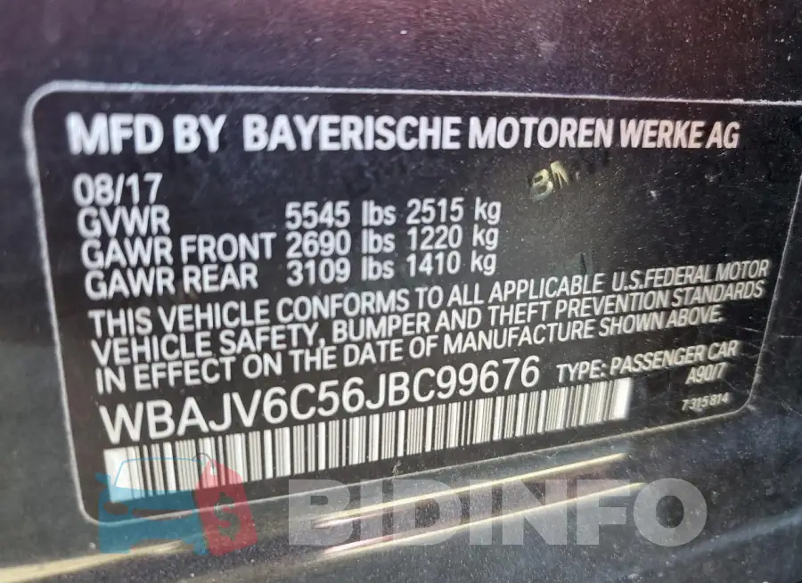 WBAJV6C56JBC99676 Photo# 12