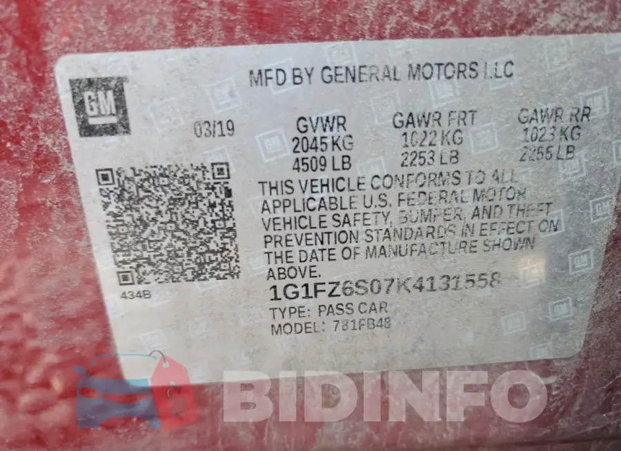 1G1FZ6S07K4131558 Photo# 12