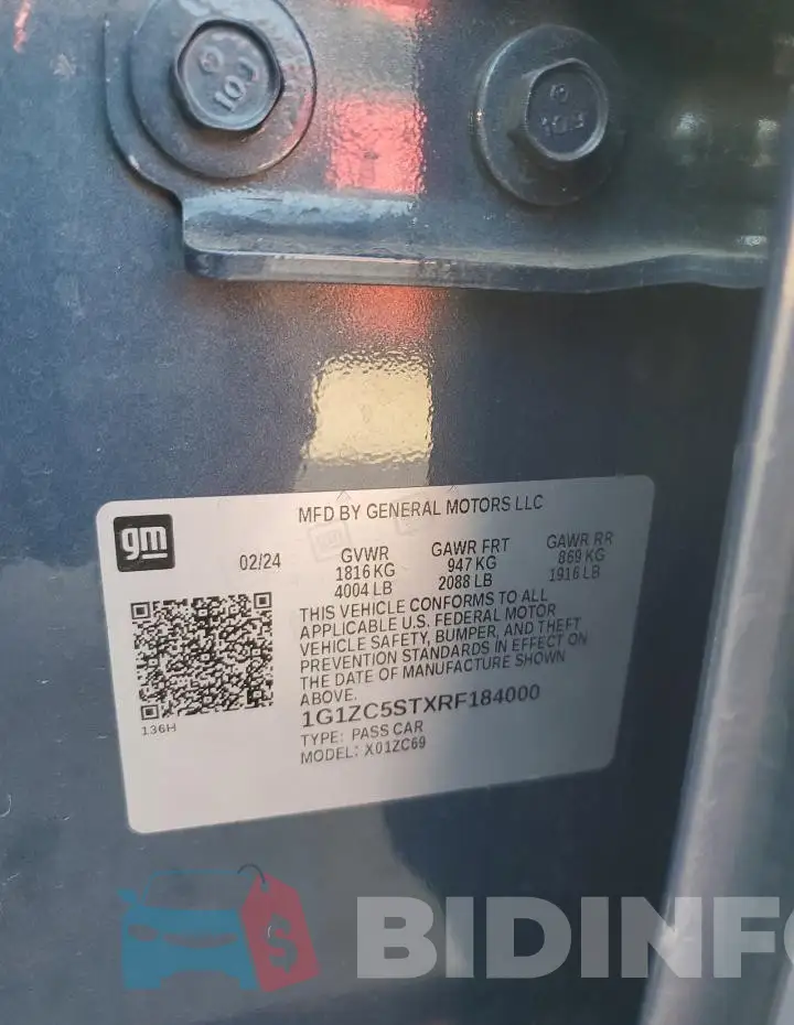 1G1ZC5STXRF184000 Photo# 12