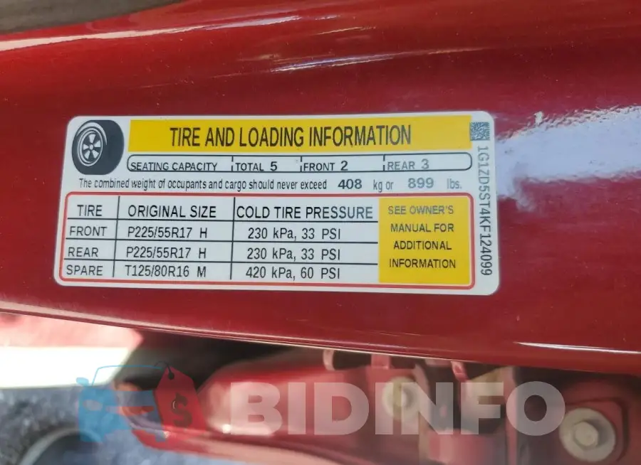 1G1ZD5ST4KF124099 Photo# 12