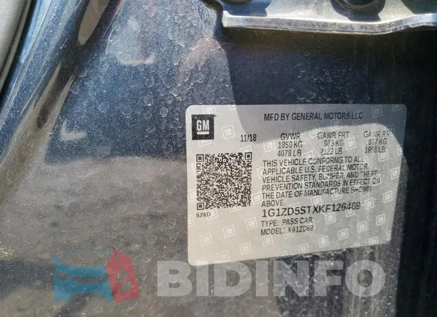 1G1ZD5STXKF126469 Photo# 13