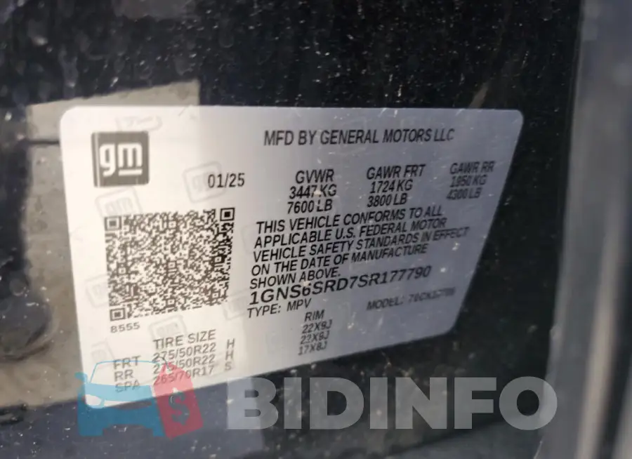 1GNS6SRD7SR177790 Photo# 13