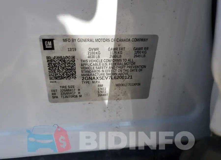 2GNAX5EV7L6200121 Photo# 12