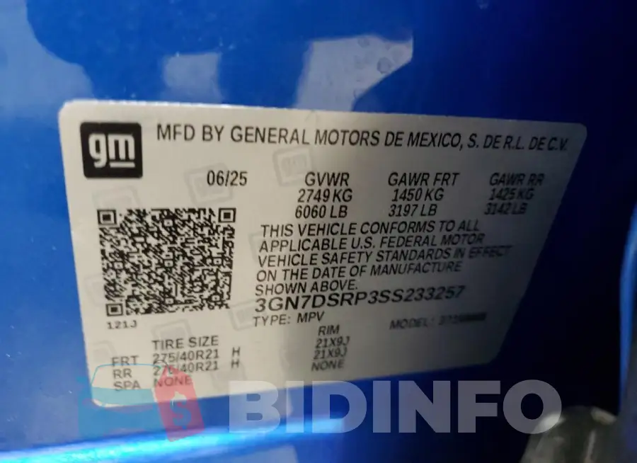 3GN7DSRP3SS233257 Photo# 13