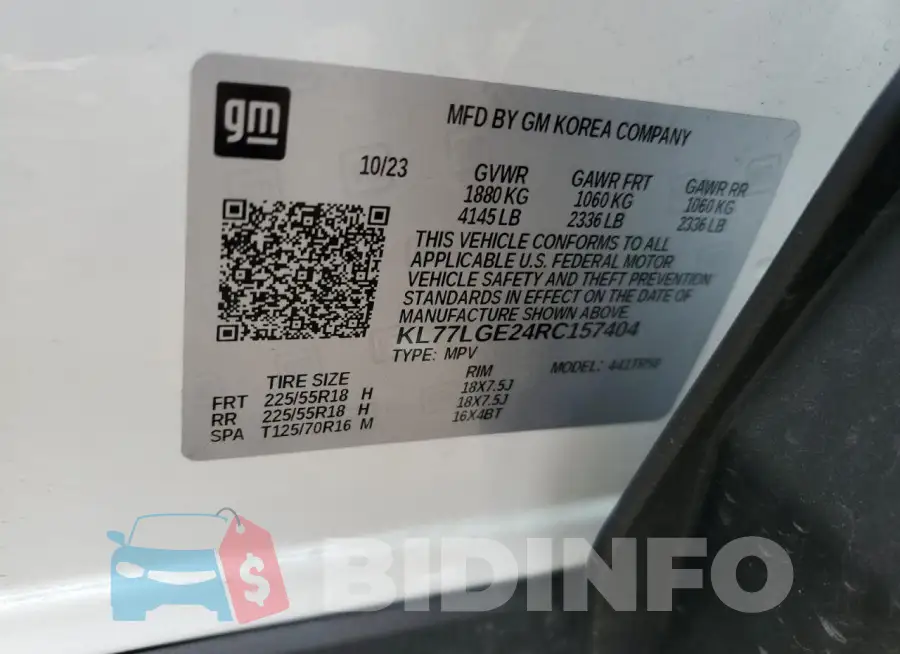 KL77LGE24RC157404 Photo# 14
