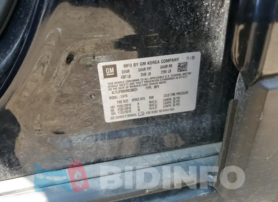 KL7CJPSB2MB338024 Photo# 13