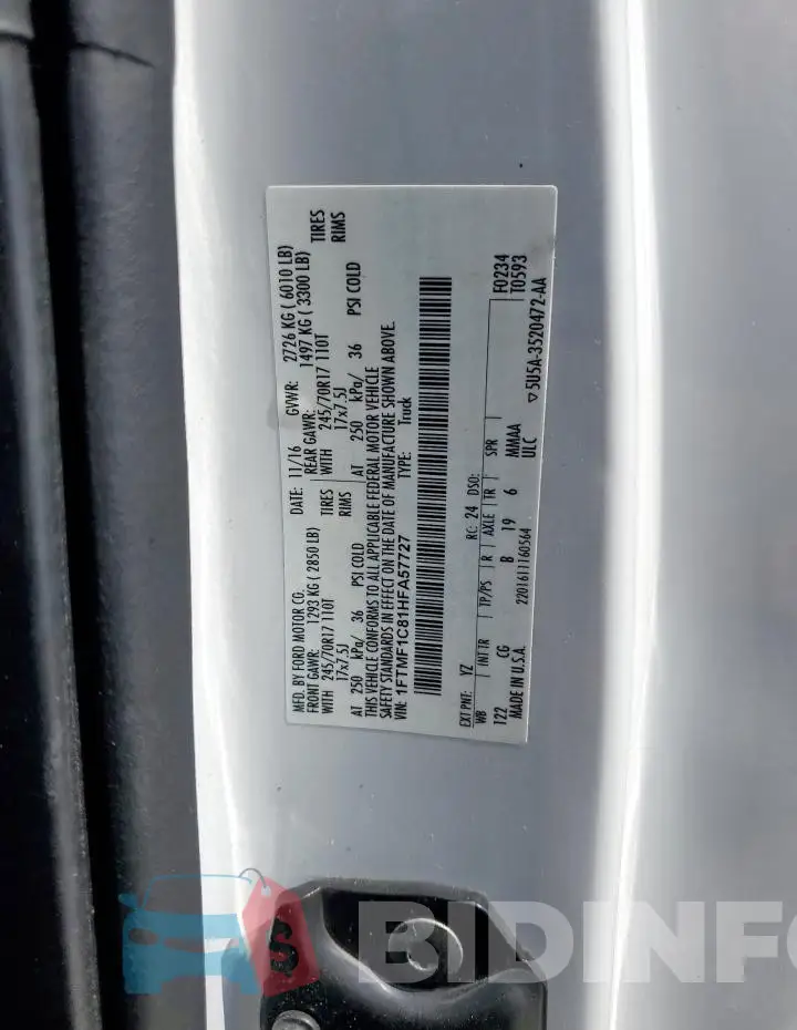 1FTMF1C81HFA57727 Photo# 12