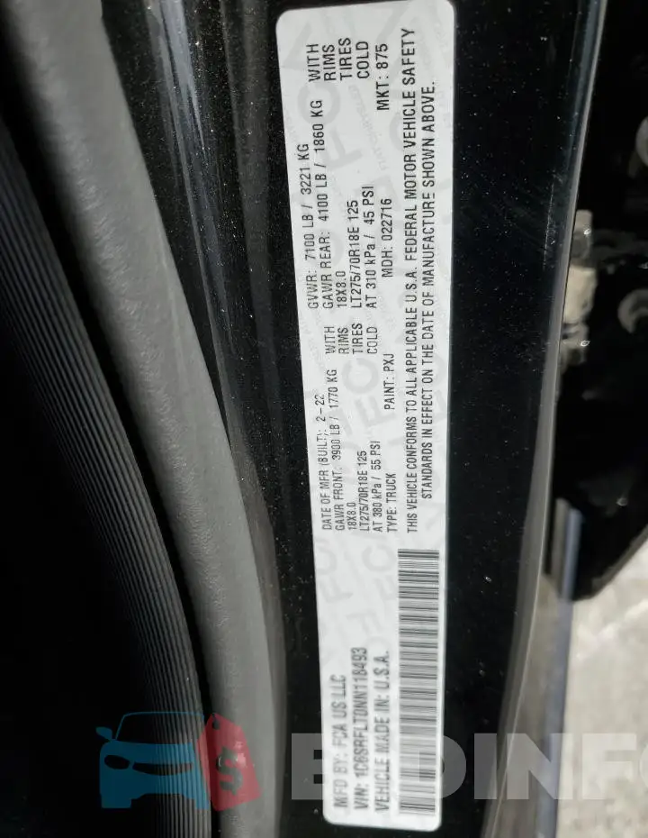 1C6SRFLT0NN118493 Photo# 12