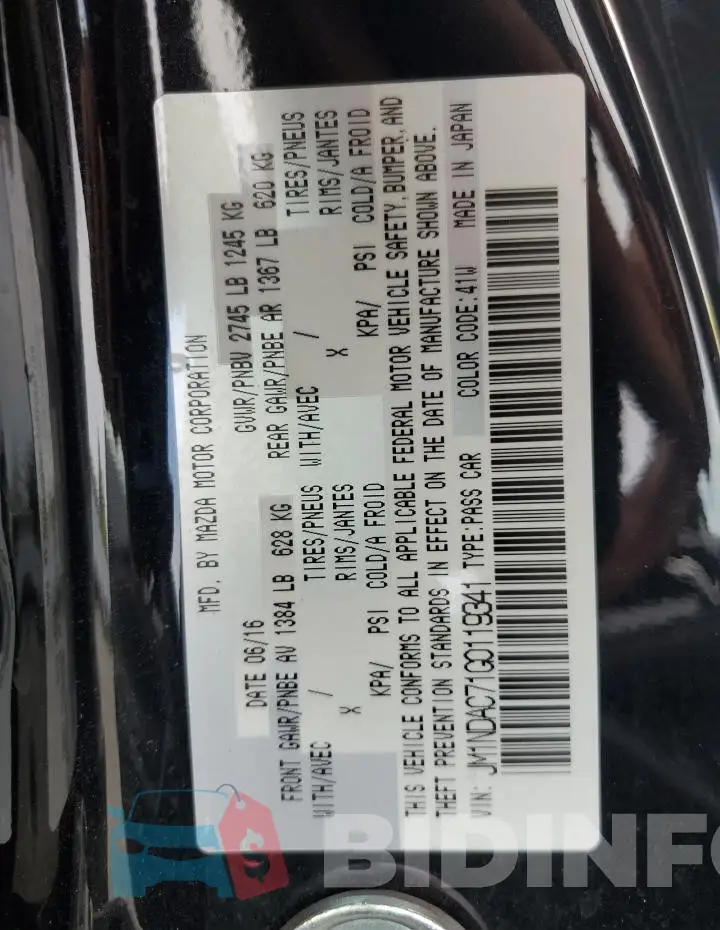 JM1NDAC71G0119341 Photo# 12