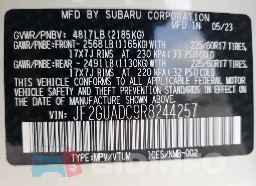 JF2GUADC9R8244257 Photo# 12