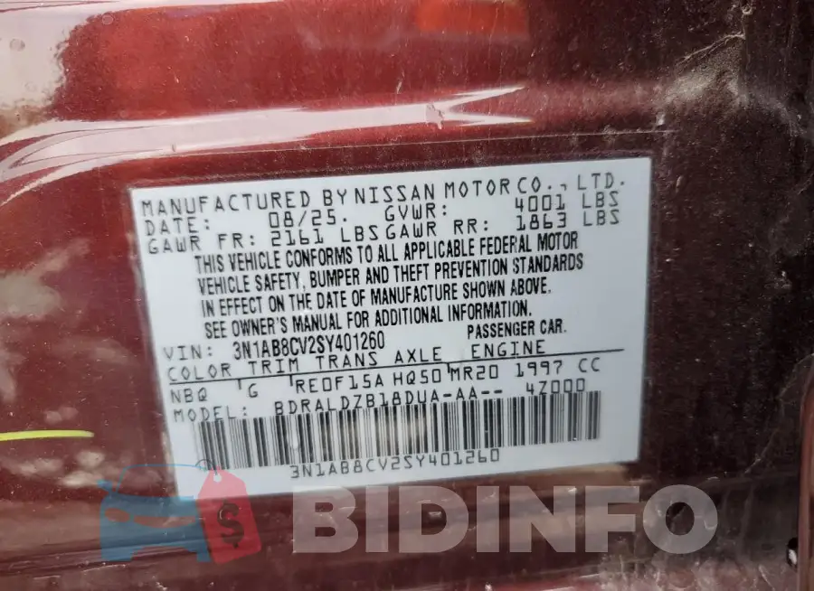 3N1AB8CV2SY401260 Photo# 12
