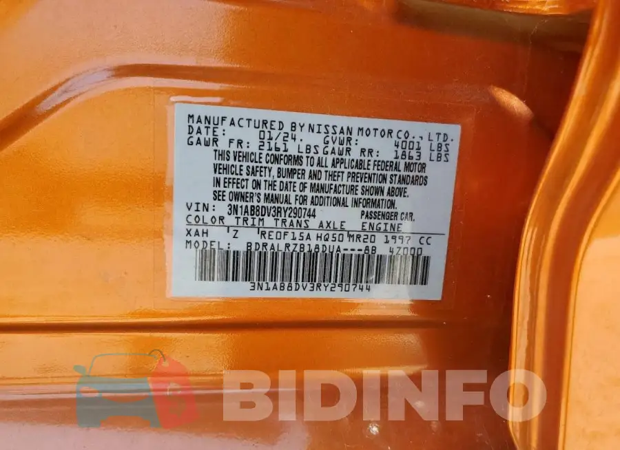 3N1AB8DV3RY290744 Photo# 12