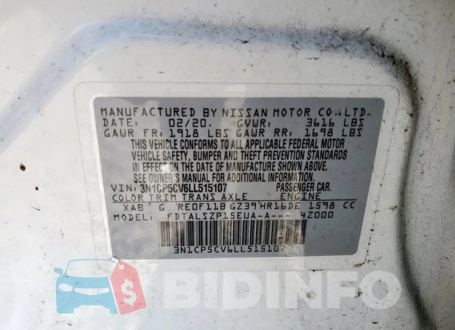 3N1CP5CV6LL515107 Photo# 13