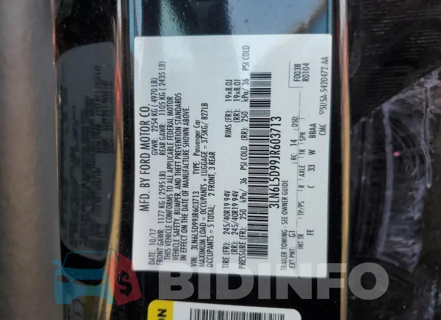 3LN6L5D99JR603713 Photo# 12