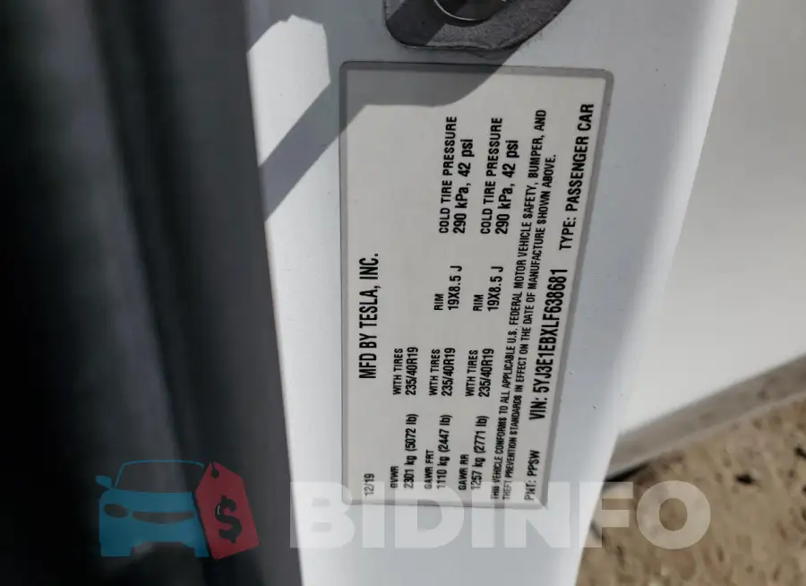 5YJ3E1EBXLF638681 Photo# 12