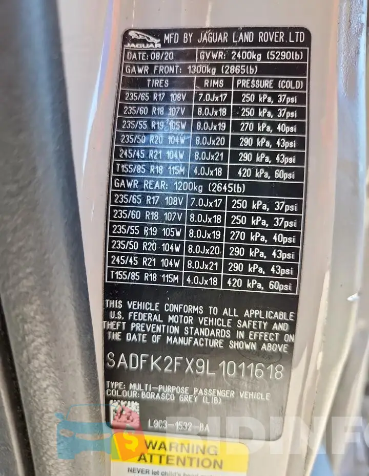 SADFK2FX9L1011618 Photo# 14