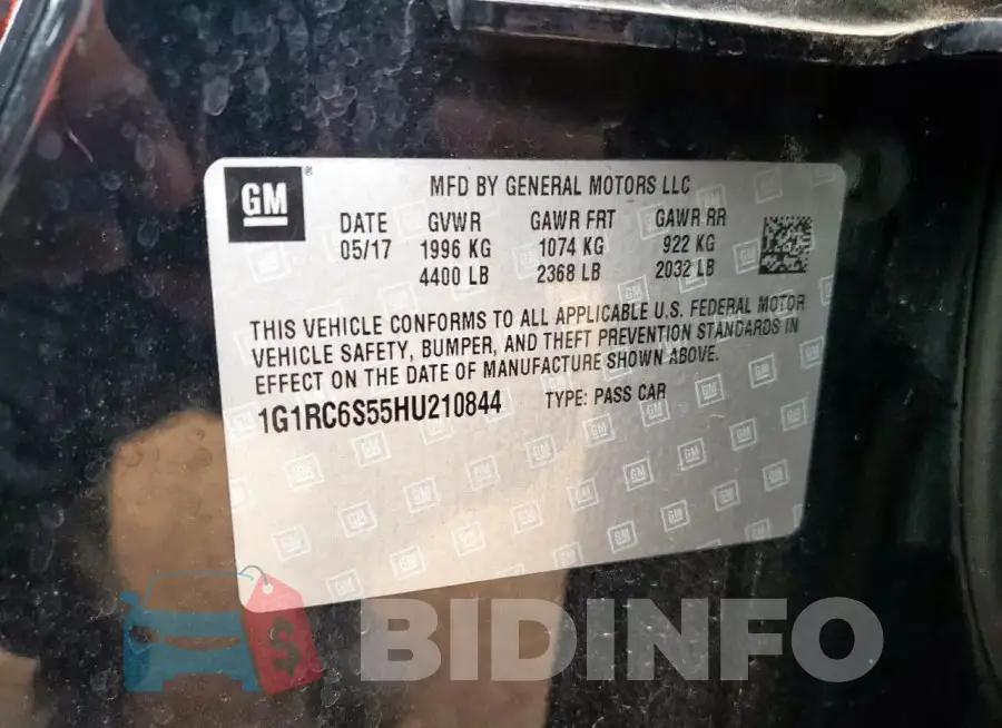 1G1RC6S55HU210844 Photo# 12