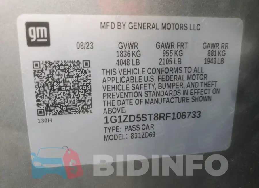 1G1ZD5ST8RF106733 Photo# 13