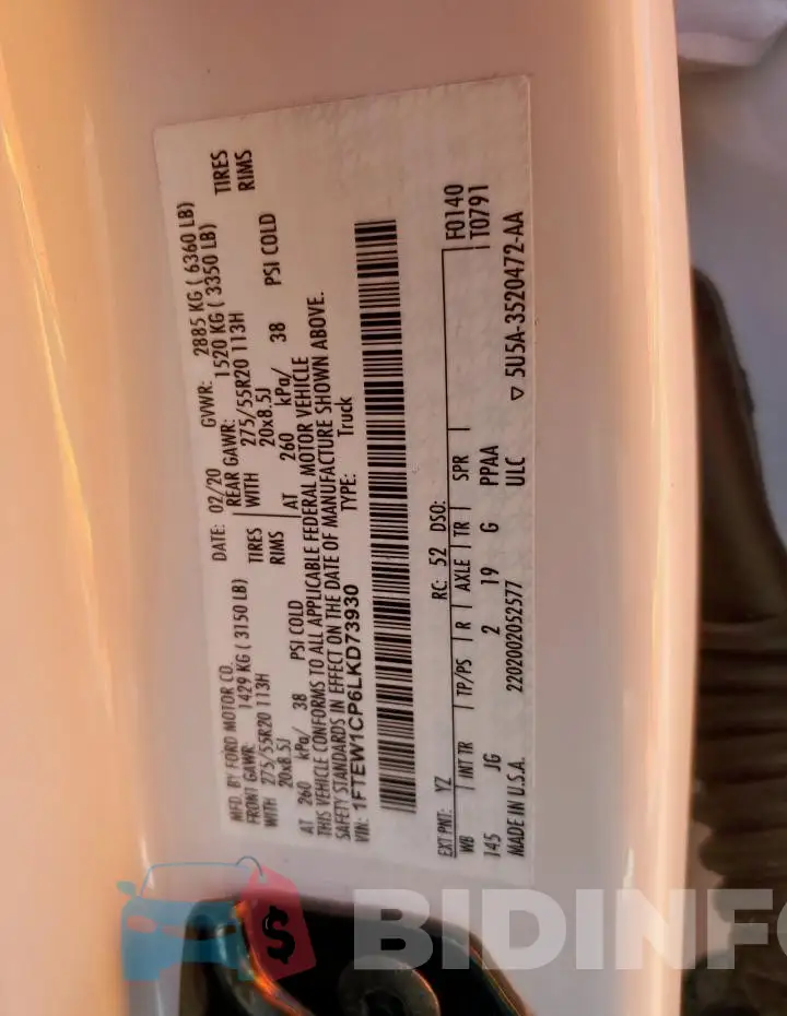 1FTEW1CP6LKD73930 Photo# 13