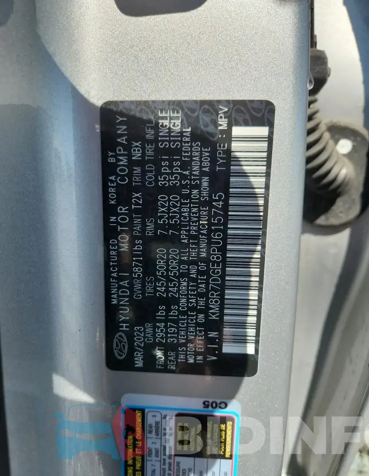 KM8R7DGE8PU615745 Photo# 14