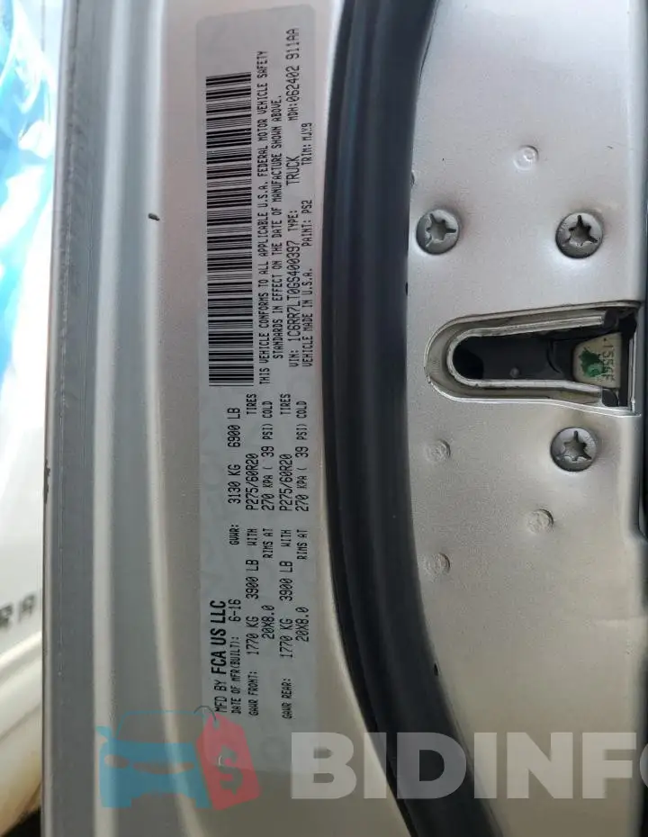 1C6RR7LT0GS400397 Photo# 13