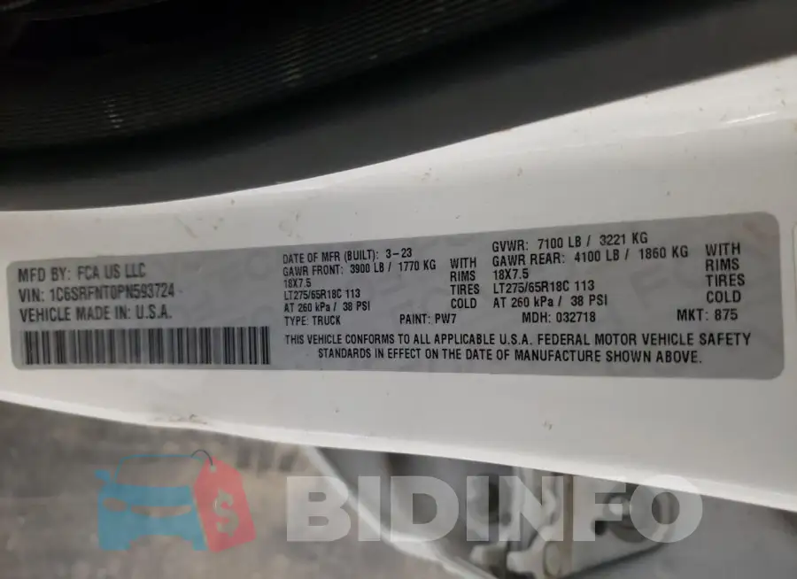 1C6SRFNT0PN593724 Photo# 12