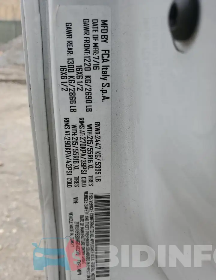 ZFBERFBB1H6D48370 Photo# 14