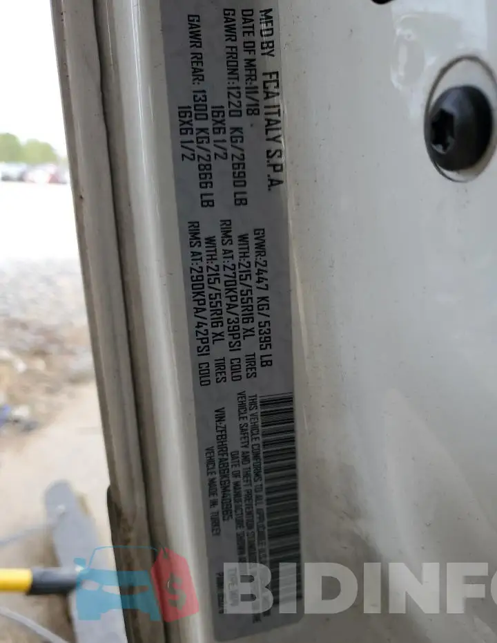 ZFBHRFAB6K6M40965 Photo# 12
