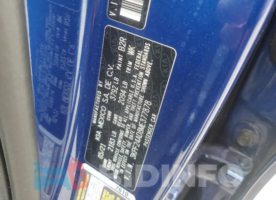 3KPF24AD8ME377878 Photo# 12