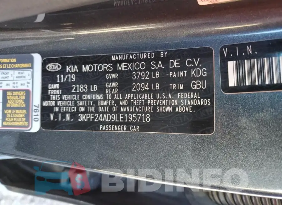 3KPF24AD9LE195718 Photo# 12