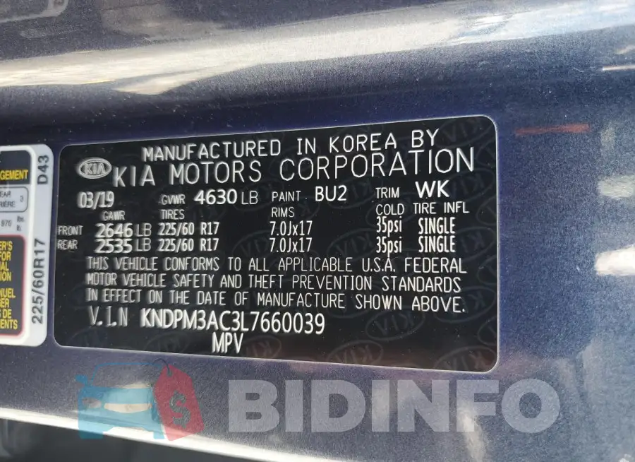 KNDPM3AC3L7660039 Photo# 12