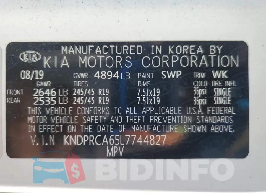KNDPRCA65L7744827 Photo# 13