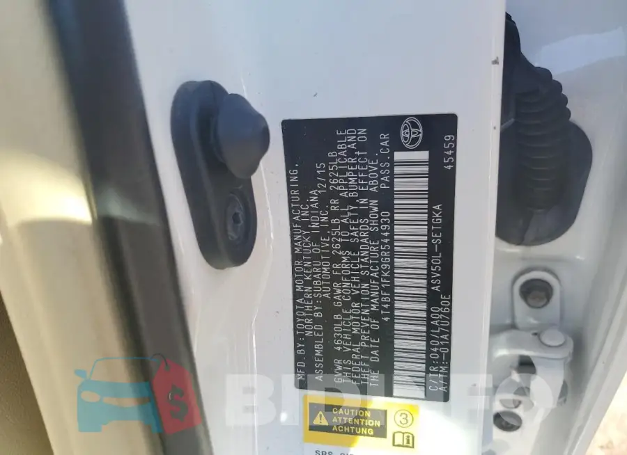 4T4BF1FK9GR544930 Photo# 13