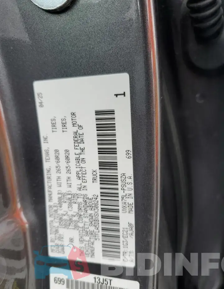 5TFLA5DBXSX308242 Photo# 12