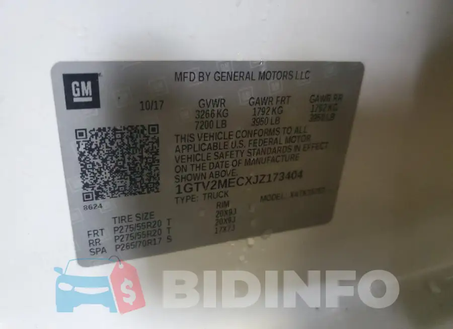 1GTV2MECXJZ173404 Photo# 12