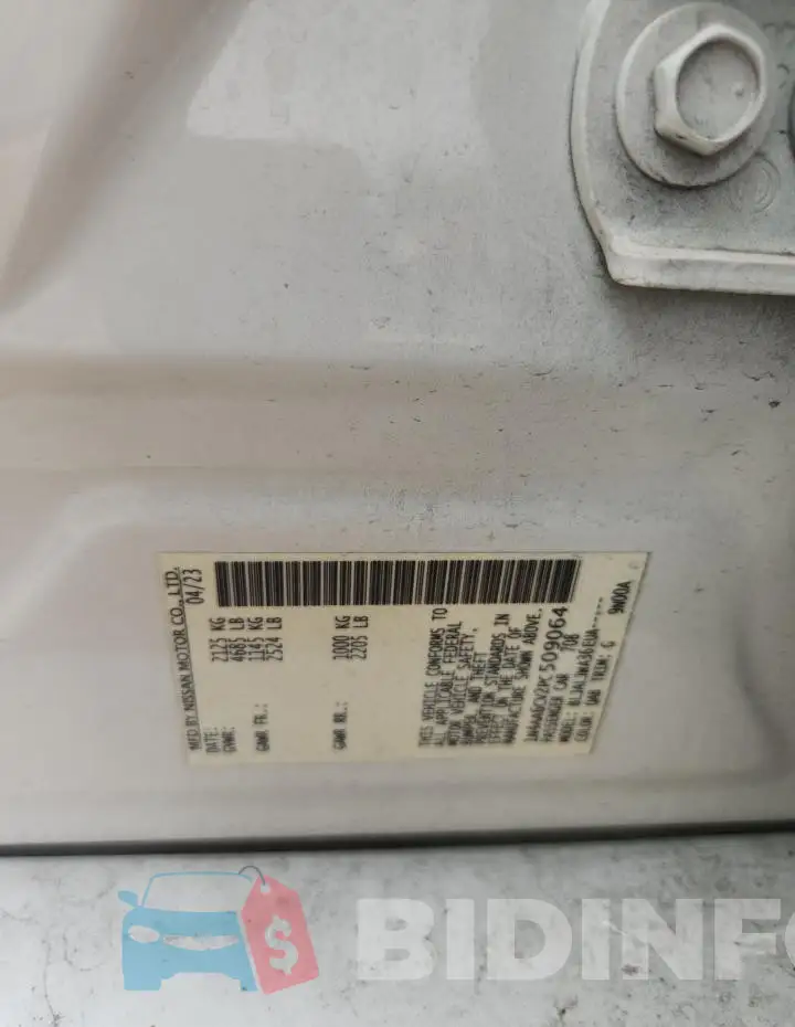 1N4AA6CV2PC509064 Photo# 12