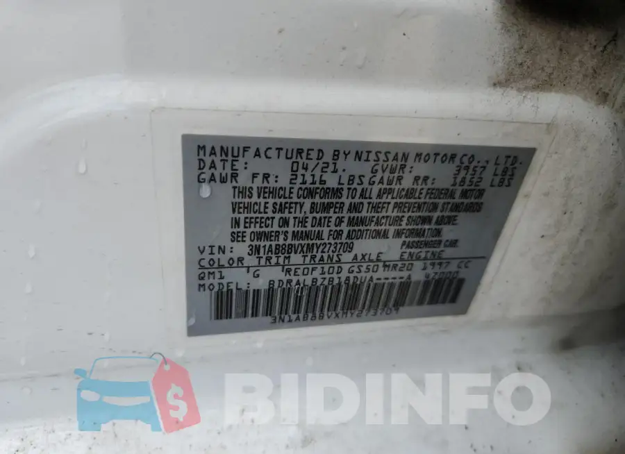 3N1AB8BVXMY273709 Photo# 13