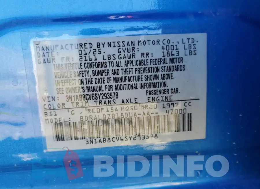 3N1AB8CV6SY293578 Photo# 13