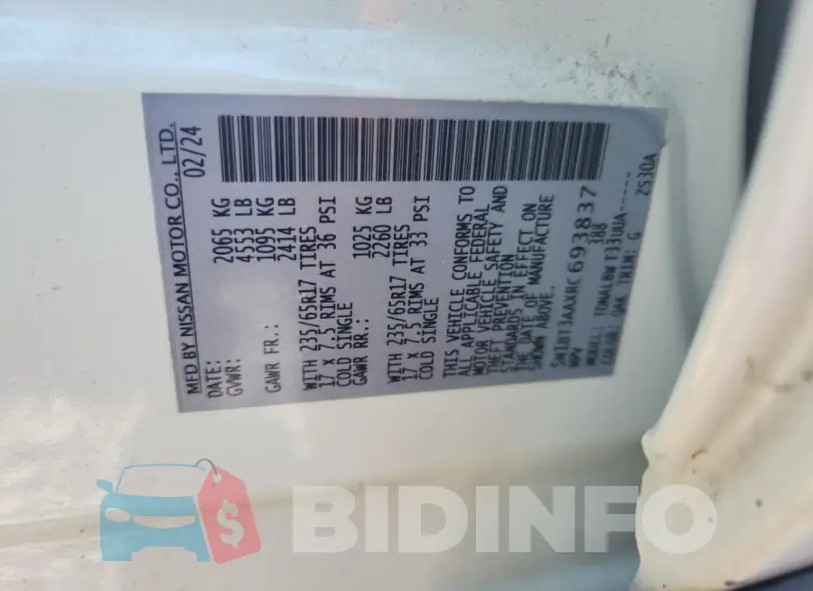 5N1BT3AAXRC693837 Photo# 12