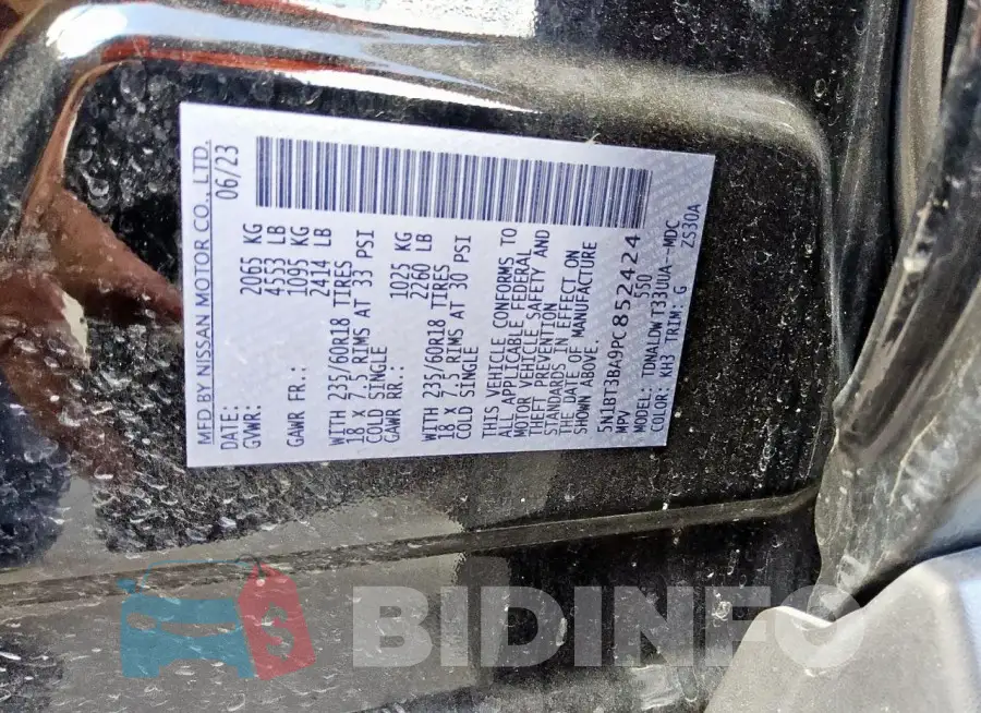 5N1BT3BA9PC852424 Photo# 14
