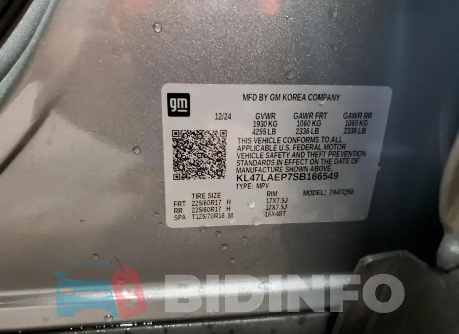 KL47LAEP7SB166549 Photo# 12