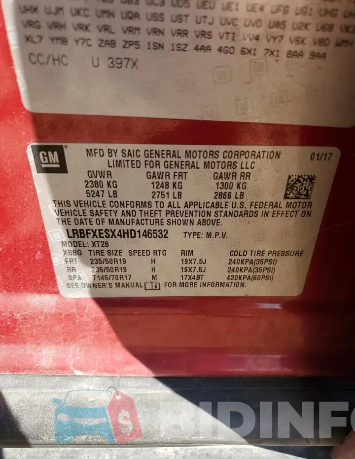 LRBFXESX4HD146532 Photo# 12