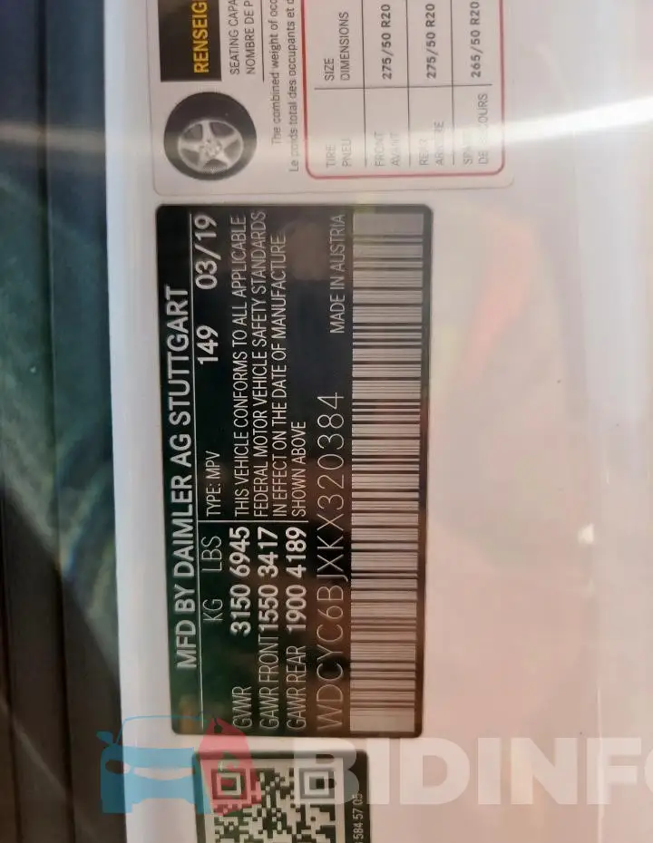 WDCYC6BJXKX320384 Photo# 13