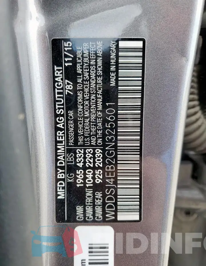 WDDSJ4EB2GN325601 Photo# 13