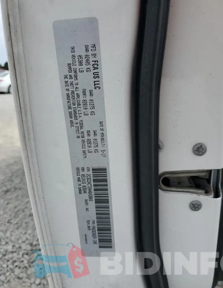 2C3CDXCT2HH643803 Photo# 12