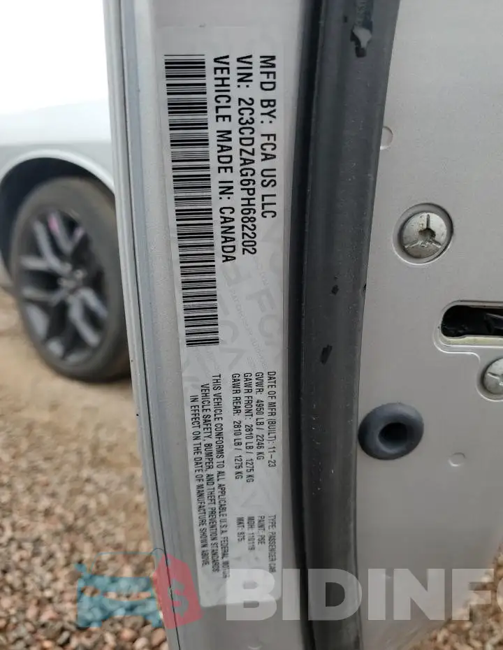 2C3CDZAG6PH682202 Photo# 12